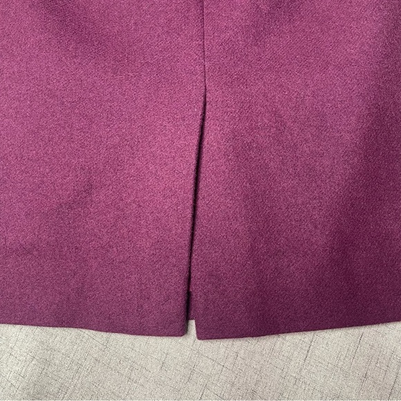 J. Crew Wool Straight Pencil Skirt Purple Burgundy 8 - Picture 8 of 11